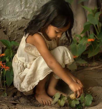 The Girl Suzanne Trueheart, Age 3